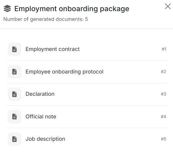 Here is what a ready bundle looks like